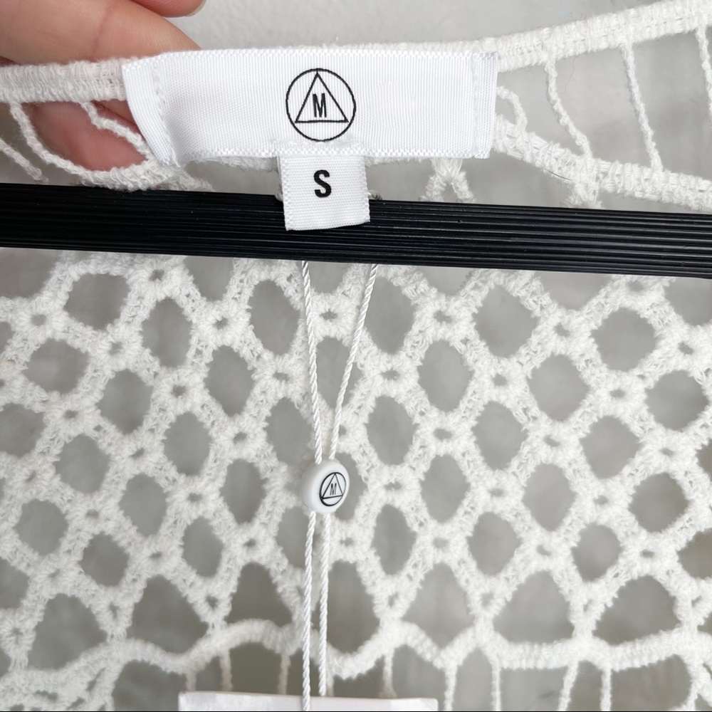 Missguided | Crochet Lace Up Mini Dress Coverup - Picture 11 of 16